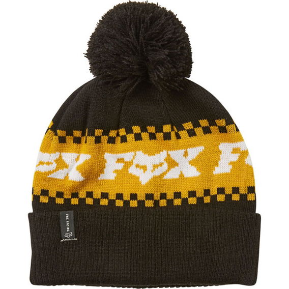 Fox Overkill Black Yellow Beanie