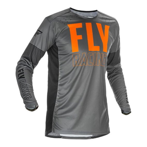 Fly Lite Jersey Grey Orange Black Size: Mens UK - S