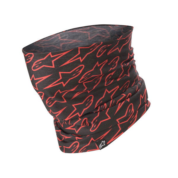 Alpinestars Neck Tube Black Red Fluo Black Red Fluo