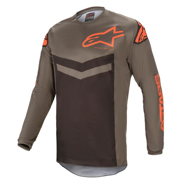 Alpinestars Fluid Speed Jersey Dark Grey Orange Size: Mens UK - M