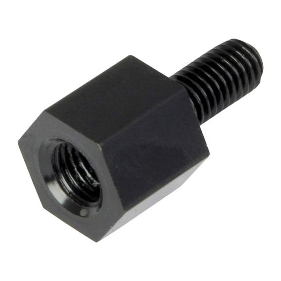 Bike It Mirror Adaptor 10mm to 8mm Black Black
