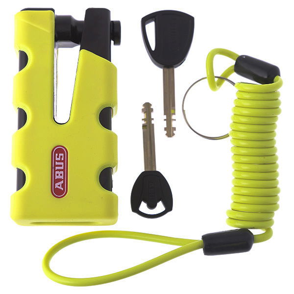 Abus Granit Sledg 77 Yellow Disc Lock and Reminder Cable