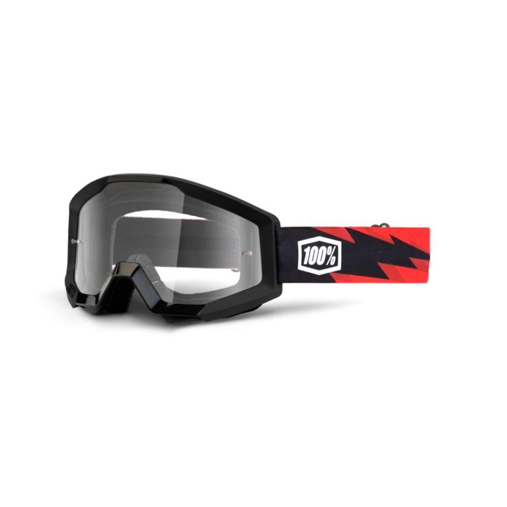 100% Strata Goggle Slash Clear Lens Clear Lens