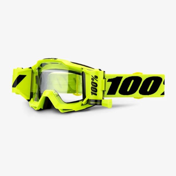 100% Accuri Forecast Goggle Fluo Ye Clear Lens Clear Lens
