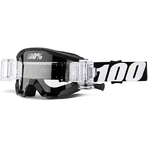 100% Strata JR Mud Goggle Outlaw Clear Lens Clear Lens