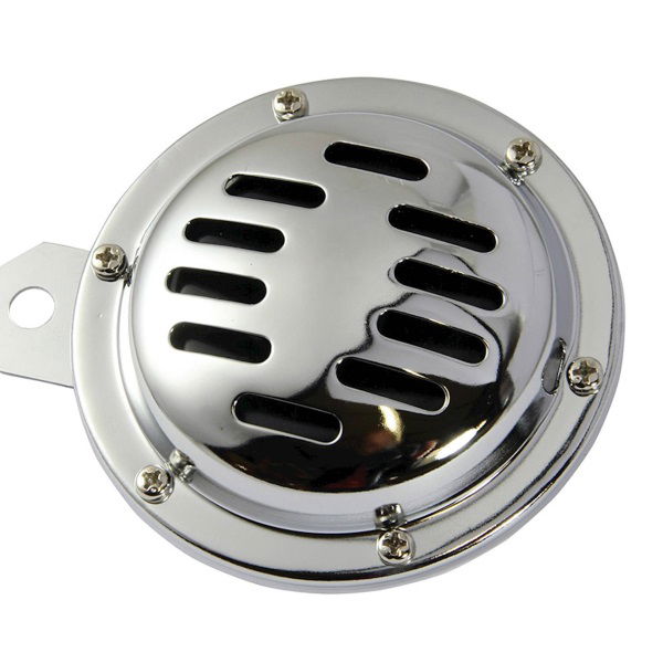 Bike It Universal 12V Slitted Chrome Motorcycle Horn