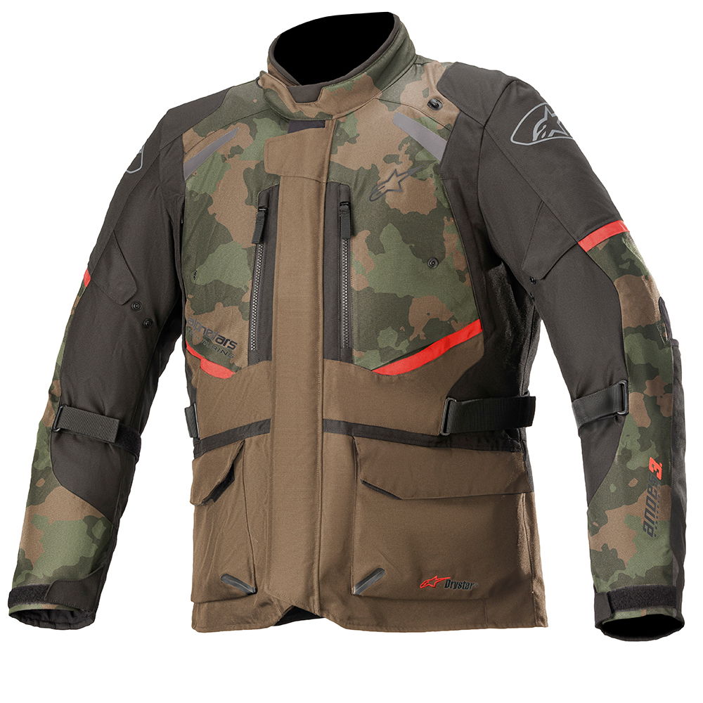 Alpinestars Andes V3 Drystar Jacket Dark Khaki Camo Size: Mens UK - S