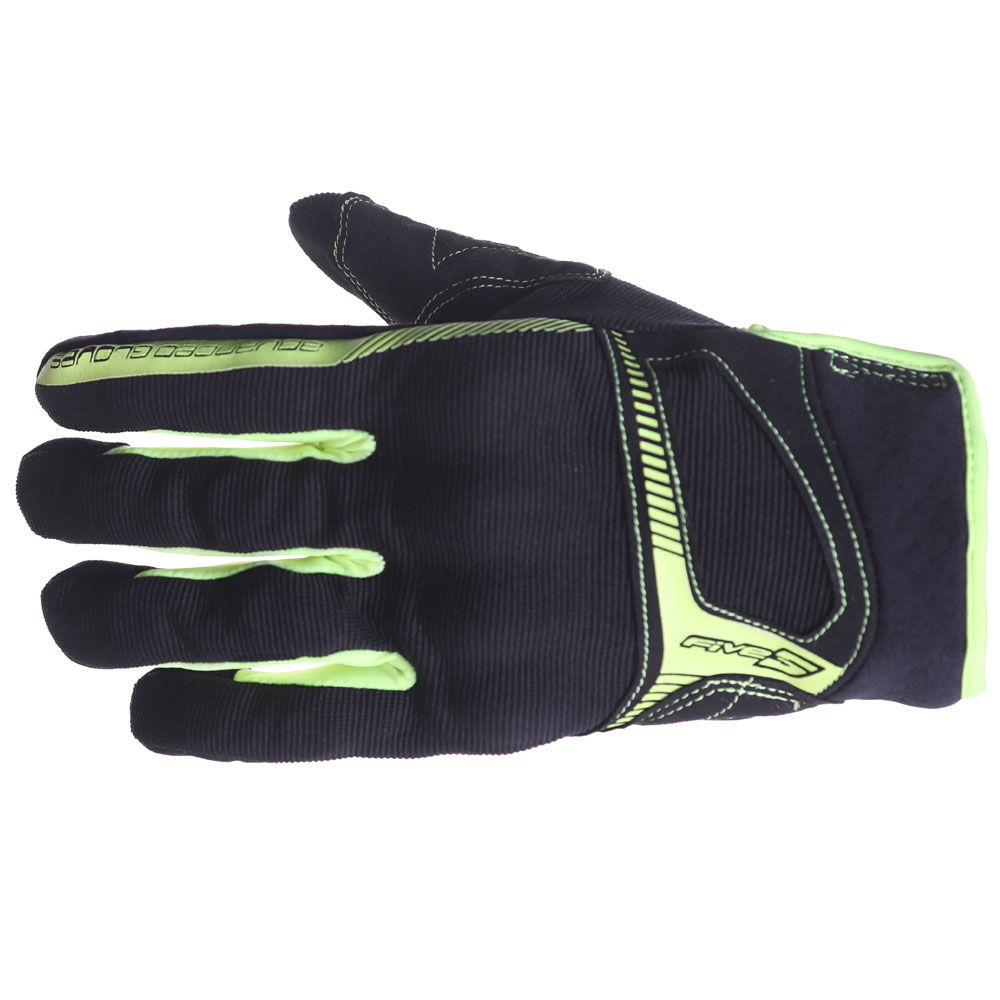 Five RS3 Gloves Black Flo Yellow Size: Mens - M