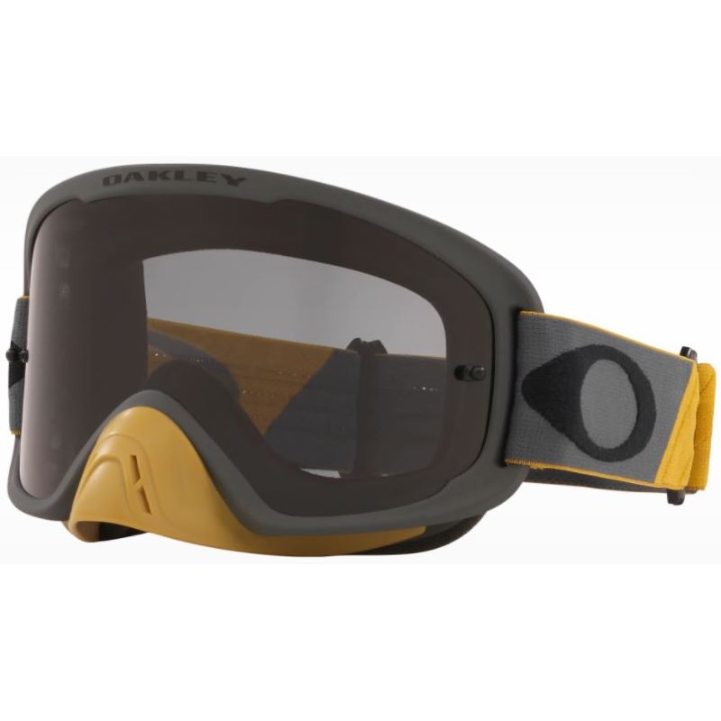 Oakley O Frame 2 Pro MX Goggle Tuff Blocks Gun Gold Dark Grey Lens Blocks Gun Gold Dark Grey Lens