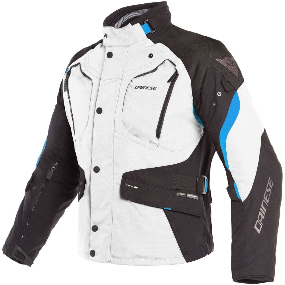 Dainese Dolomiti Goretex Jacket Light Grey Black Electron Blue Size: Mens UK - 38