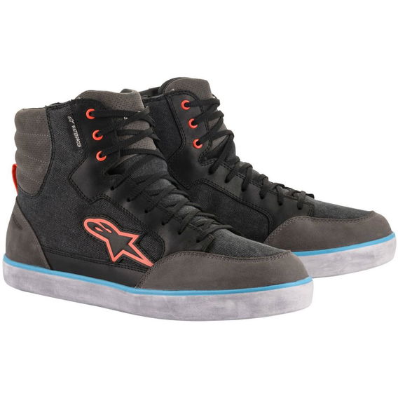 Alpinestars J-6 Waterproof Shoes Black Anthracite Light Blue UK 5