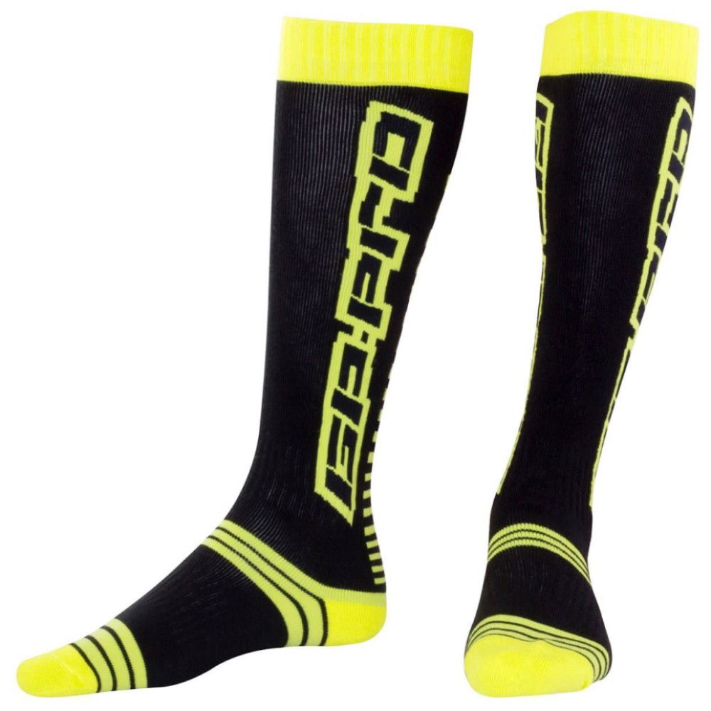 Bike It Youth MX Race Sock GP-Pro Black Green Kids - 1/2.5