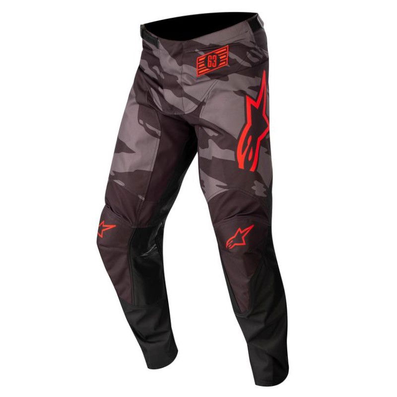 Alpinestars Racer Tactical Pants Black Grey Camo Red Fluo Mens - 32