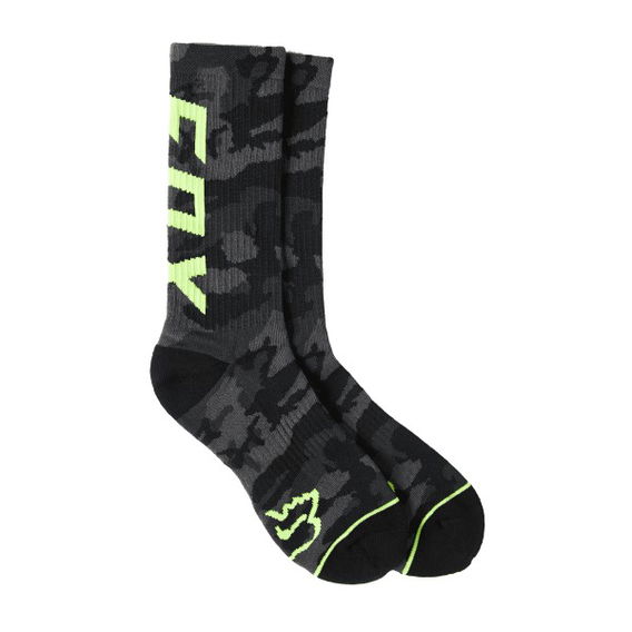 Fox Cushioned Crew Sock Black Camo No Size