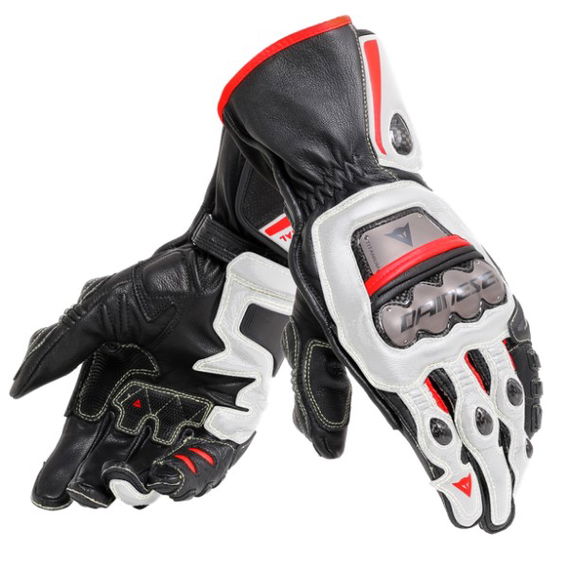 Dainese Full Metal 6 Gloves Black White Lava Red No Size